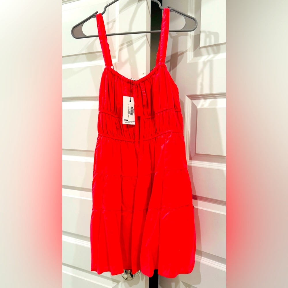 Vibrant Pink Tiered Dress